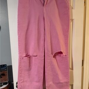 Old Navy Pink Straight Leg Women Jeans
